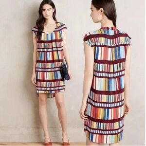 Anthropologie Maeve Au Revoir Library Bookshelf Shift Dress - Size 6